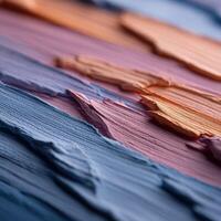 Artistic arrangement of textured paint colors photo