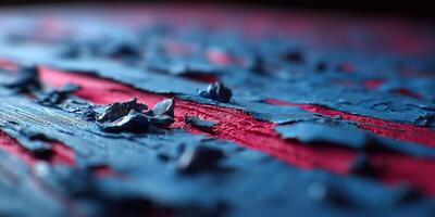 Abstract art with peeling paint in vibrant colors photo