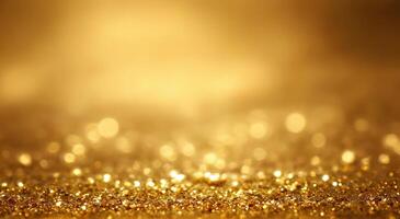 Sparkling Golden Glitter Background for Festive Celebrations photo