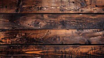 Dark Burnt Wood Texture with Unique Grain Patterns and Lines photo