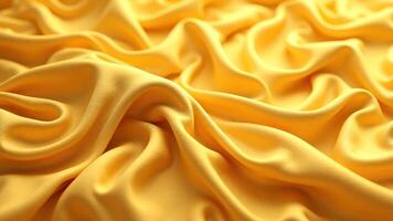 Elegant Yellow Fabric with Soft Textures and Beautiful Waves photo