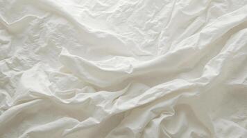 Soft White Fabric with Natural Texture and Elegant Flowing Drapes photo