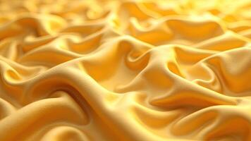 Elegant Golden Satin Fabric Drapery with Soft Texture and Shine photo