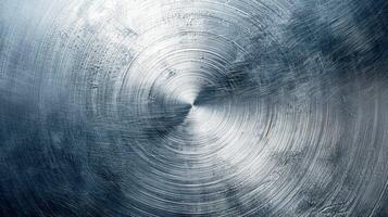 Abstract Metal Texture with Circular Patterns and Reflective Finish photo