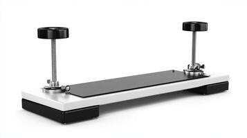 Monochrome Display Stand with Two Stands photo