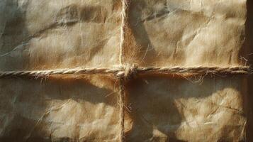 A close up of a wrapped up piece of paper photo