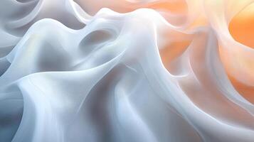A white and orange abstract background with a sun in the background photo
