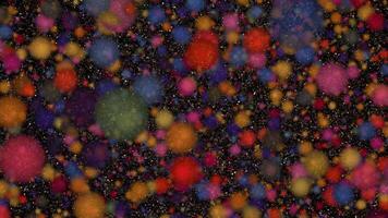 A colorful abstract background with many different colored balls video