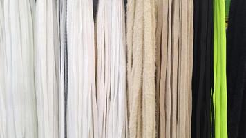 A variety of shoe laces are available in a variety of colors and textures to choose from. photo