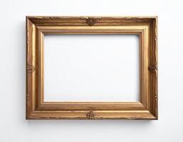 White-space picture frame mock-up on background photo