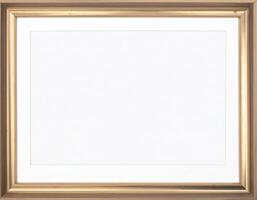 Poster frame with blank insert over plain background photo