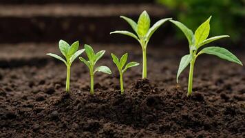 Growth Stages of Seedlings A Visual Metaphor for Business Development photo