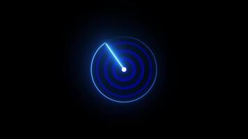 searching radar screen, technology radio waves signal. radar animation on black background. Radar Detection Screen Display. animation, army, background, beat, circle, compass, concept, video