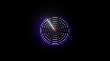 searching radar screen, technology radio wave 4ks signal. radar animation on black background. Radar Detection Screen Display.abstract, animation, army, background, beat, circle, compass, concept, video