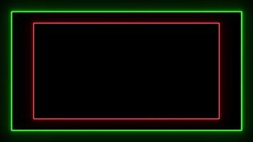 Neon lines frame nimation. Rectangular frame with moving line.abstract glowing neon rectangle border frame in the shape rectangle glowing. ultraviolet light 4k glowing Abstract background video