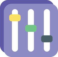 Volume Equalizer Flat User Interface Icons and Illustrations Pack vector