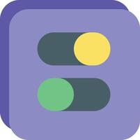 On Off Button Flat User Interface Icons and Illustrations Pack vector