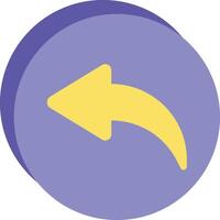 a purple button with an arrow pointing to the left vector