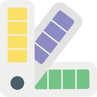 a file folder with four different colors vector