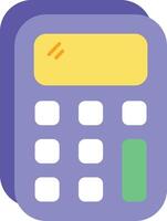 a calculator icon on a white background vector