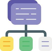 Hierarchy Flat User Interface Icons and Illustrations Pack vector