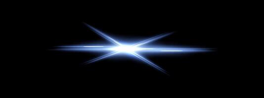 A star with a bright light shining on it vector
