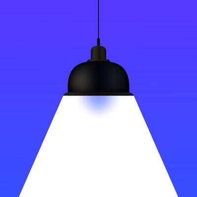 A light bulb hanging from a ceiling