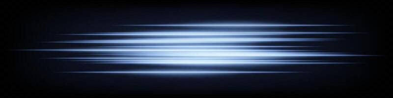 Light rays on a black background vector