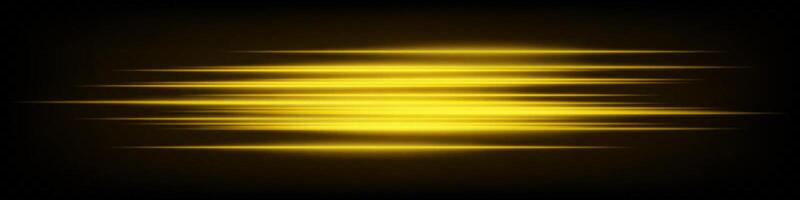 Abstract light rays on black background vector