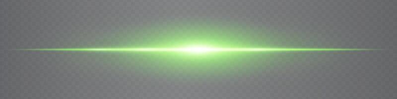 A green light beam on a gray background vector