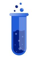 A test tube with liquid in it vector
