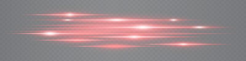 Red light rays on a gray background vector