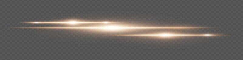 A set of glowing light effects on a dark background vector