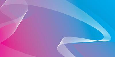 Abstract pink and blue gradient background with curve line graphic illustration. vector
