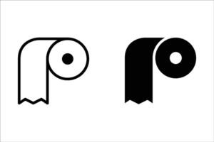 Toilet paper Icon, for mobile concept and web design. illustration vector