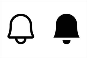 Bell icon set. Notification bell Symbol. for mobile concept and web design. illustration on white background vector