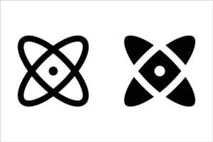 Atom icon. sign for mobile concept and web design. illustration vector