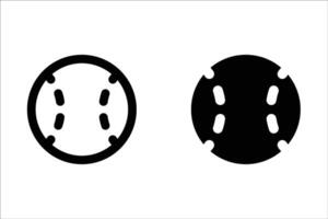 Baseball icon set. for mobile concept and web design on white background vector