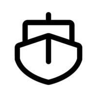 Boat icon. sign for mobile concept and web design. illustration vector