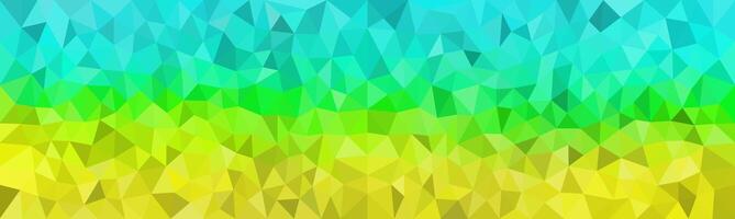 A vibrant, low-poly gradient background transitioning from cool blues and teals to warm greens and yellows, creating a dynamic and modern abstract texture. vector