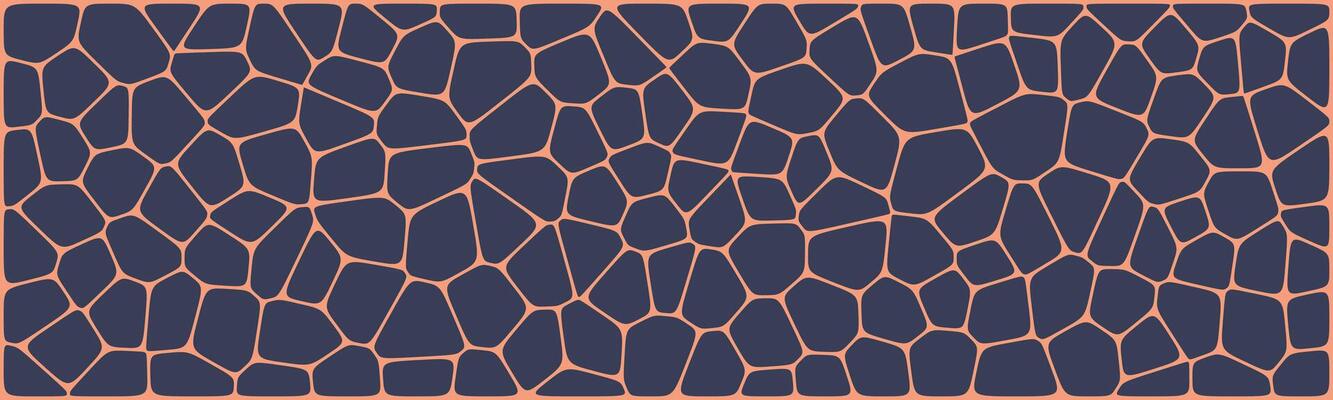 Dark-toned mosaic tile pattern with irregular polygon shapes and thin pink grout lines, suitable for modern backgrounds or decorative surfaces.