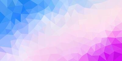 A soft, pastel low-poly background blending blue, pink, and purple hues, creating a modern and abstract gradient texture. vector