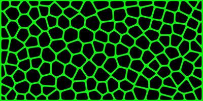 Abstract green and black pattern resembling a glowing bio-cell or mosaic grid, creating a modern, organic tech texture. vector