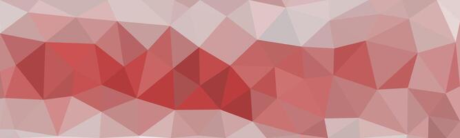 Abstract low-poly background in shades of red and pink, forming a geometric mosaic pattern with a modern, dynamic aesthetic. vector