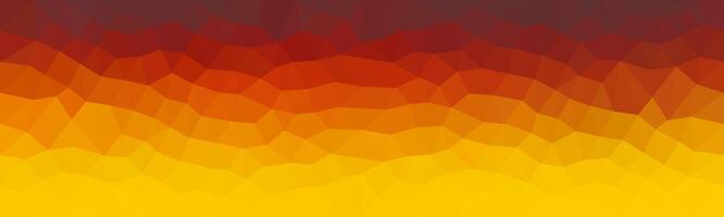 A warm-toned abstract background with a low-poly texture, blending red, orange, and yellow hues in a smooth gradient that mimics the appearance of heat or fire. vector