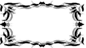 Abstract border frame white background vector