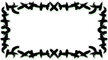 Black abstract border frame copy space area vector
