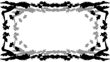 Creepy abstract frame vector