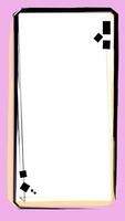 Abstract minimalist border frame vector
