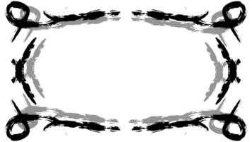 Abstract border frame line creepy vector